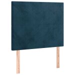Vidaxl t�te de lit bleu fonc� 100x5x118 / 128 cm velours