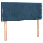 Vidaxl tte de lit bleu fonc 100x5x78 / 88 cm velours