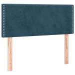 Vidaxl t�te de lit bleu fonc� 100x5x78 / 88 cm velours