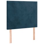 Vidaxl t�te de lit bleu fonc� 80x5x118 / 128 cm velours