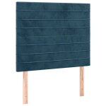 Vidaxl t�te de lit bleu fonc� 80x5x118 / 128 cm velours