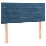 Vidaxl t�te de lit bleu fonc� 90x5x78 / 88 cm velours