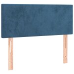 Vidaxl tte de lit bleu fonc 90x5x78 / 88 cm velours