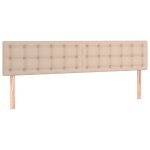 Vidaxl t�tes de lit cappuccino 160x5x78 / 88 cm similicuir