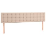 Vidaxl t�tes de lit cappuccino 180x5x78 / 88 cm similicuir