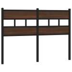 Vidaxl tête de lit chêne marron 120 cm acier et bois d'ingénierie Vidaxl tête de lit chêne marron 120 cm acier et bois d'ingénierie
