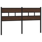 Vidaxl tête de lit chêne marron 160 cm acier et bois d'ingénierie Vidaxl tête de lit chêne marron 160 cm acier et bois d'ingénierie