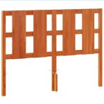 Vidaxl tte de lit cire marron 135 cm bois massif de pin