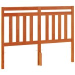 Vidaxl t�te de lit cire marron 135 cm bois massif de pin