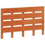 Vidaxl t�te de lit cire marron 135 cm bois massif de pin
