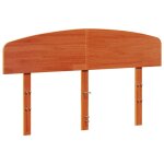 Vidaxl t�te de lit cire marron 140 cm bois massif de pin