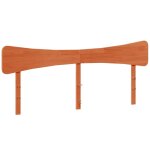 Vidaxl tte de lit cire marron 180 cm bois massif de pin
