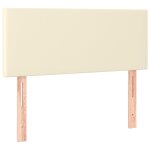 Vidaxl tte de lit crme 100x5x78 / 88 cm similicuir