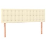 Vidaxl t�tes de lit cr�me 144x5x78 / 88 cm similicuir