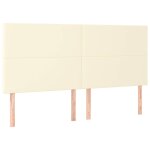 Vidaxl t�te de lit cr�me 160x5x118 / 128 cm similicuir