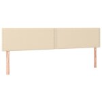Vidaxl t�tes de lit cr�me 180x5x78 / 88 cm tissu