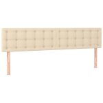 Vidaxl t�tes de lit cr�me 180x5x78 / 88 cm tissu