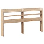 Vidaxl tte de lit avec tagres 150 cm bois massif de pin