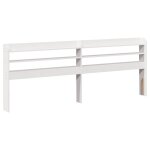 Vidaxl tête de lit avec étagères blanc 180 cm bois massif de pin Vidaxl tête de lit avec étagères blanc 180 cm bois massif de pin