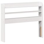 Vidaxl tte de lit avec tagres blanc 75 cm bois massif de pin