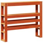 Vidaxl tête de lit avec étagères marron cire 100 cm bois massif de pin Vidaxl tête de lit avec étagères marron cire 100 cm bois massif de pin