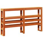 Vidaxl tête de lit avec étagères marron cire 160 cm bois massif de pin Vidaxl tête de lit avec étagères marron cire 160 cm bois massif de pin