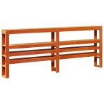 Vidaxl tête de lit avec étagères marron cire 180 cm bois massif de pin Vidaxl tête de lit avec étagères marron cire 180 cm bois massif de pin