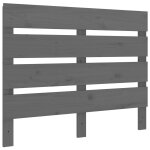 Vidaxl t�te de lit gris 100x3x80 cm bois massif de pin