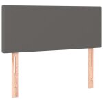 Vidaxl tte de lit gris 100x5x78 / 88 cm similicuir