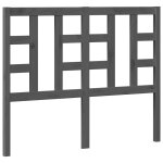 Vidaxl t�te de lit gris 126x4x100 cm bois massif de pin