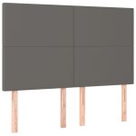 Vidaxl t�te de lit gris 144x5x118 / 128 cm similicuir