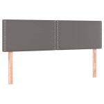 Vidaxl t�tes de lit gris 144x5x78 / 88 cm similicuir