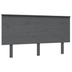 Vidaxl t�te de lit gris 144x6x82, 5 cm bois massif de pin