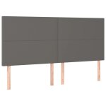 Vidaxl t�te de lit gris 180x5x118 / 128 cm similicuir