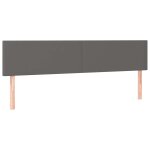 Vidaxl t�tes de lit gris 180x5x78 / 88 cm similicuir