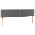 Vidaxl t�tes de lit gris 200x5x78 / 88 cm similicuir