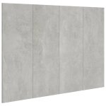 Vidaxl t�te de lit gris b�ton 120x1, 5x80 cm bois d'ing�nierie