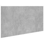 Vidaxl t�te de lit gris b�ton 160x1, 5x80 cm bois d'ing�nierie