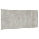 Vidaxl t�te de lit gris b�ton 200x1, 5x80 cm bois d'ing�nierie