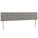 Vidaxl t�tes de lit gris clair 160x5x78 / 88 cm velours