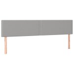 Vidaxl t�tes de lit gris clair 180x5x78 / 88 cm tissu
