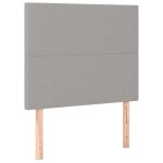 Vidaxl t�te de lit gris clair 80x5x118 / 128 cm tissu