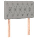 Vidaxl tte de lit gris clair 80x7x78 / 88 cm tissu