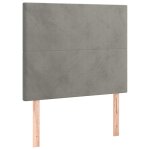 Vidaxl t�te de lit gris clair 90x5x118 / 128 cm velours