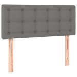 Vidaxl tte de lit gris fonc 100x5x78 / 88 cm tissu