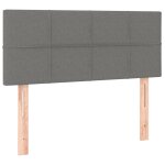 Vidaxl tte de lit gris fonc 100x5x78 / 88 cm tissu