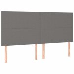 Vidaxl t�te de lit gris fonc� 160x5x118 / 128 cm tissu