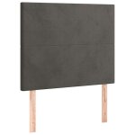 Vidaxl t�te de lit gris fonc� 80x5x118 / 128 cm velours