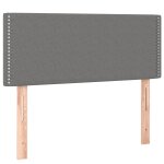 Vidaxl t�te de lit gris fonc� 80x5x78 / 88 cm tissu