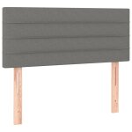 Vidaxl tte de lit gris fonc 80x5x78 / 88 cm tissu